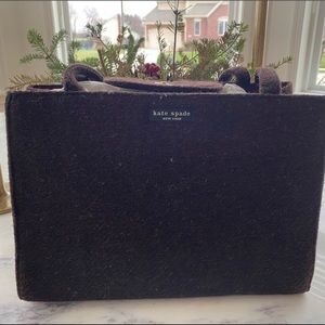 Kate Spade wool boucle box shoulder bag